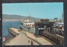 Cartolina Messina Imbarco dei Treni sulla Nave Traghetto UBD653