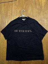T-shirt BURBERRY nera ricamata