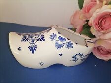 ZOCCOLO PORTAFIORI CERAMICA OLANDESE Delft DIPINTA A MANO VINTAGE LUNGHEZZA 20cm