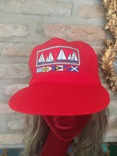 Berretto Nautico In Cotone Leggero Rosso