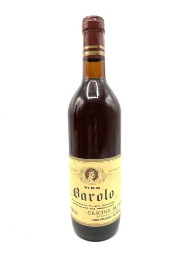Vintage vino rosso barolo 1974 - rosso,