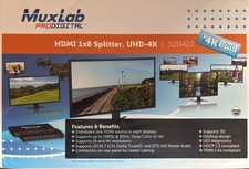 HDMI 1x8 Splitter, UHD-4K MuxLab