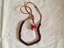 anni ’80 Vintage Collana in perle di Vetro rosse