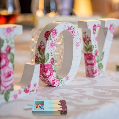 Pezzi scatole decorazione - pezzi,