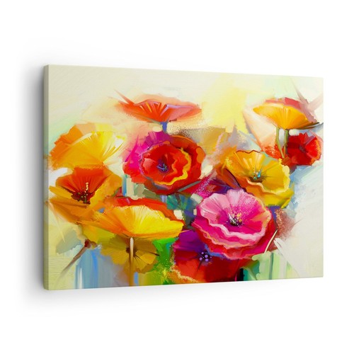 Quadro tela 70x50cm fiori - tela,