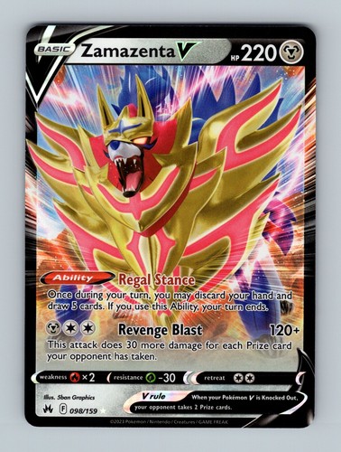 Zamazenta 098 159 ultra rara - v,