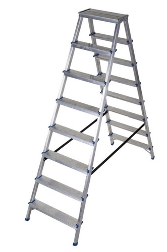 Scala alluminio doppia - alluminio,