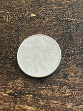 1991 Italy 50 Lire Lira Actual