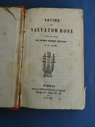Satire salvator rosa note - satire, di
