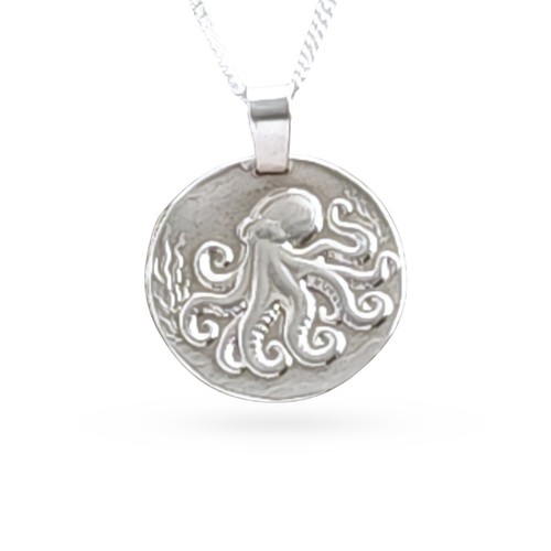 Collana con moneta - in, argento