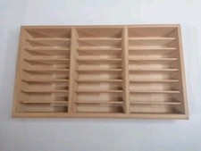 Porta Cassette Stereo In Legno  Vintage 24 Cassette