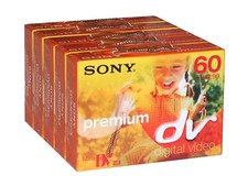 5 x Sony MiniDV videocamera cassetta DVM60 - videocassetta digitale DVM60PR3