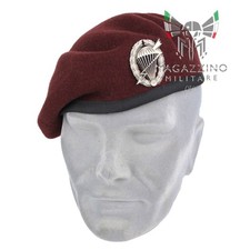 BASCO Militare 185° PARACADUTISTI ORIGINALE FOLGORE Esercito CON FREGIO