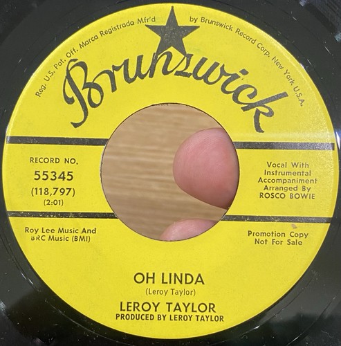 Leroy taylor linda 45 - oh,