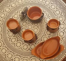 Set per cucina e tavola in terracotta - 12 tegamini - 1 pentola - 2 pirofile