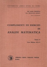 Esercizi e complementi di analisi matematica Volume II