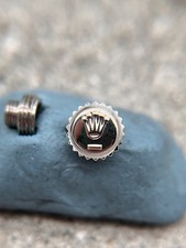 #1665 ORIGINALE ROLEX 24-530-0 CORONA & TUBO CORONA TUBO ACCIAIO OSTRICA 5,3mm H