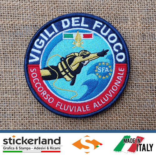 Toppa patch ricamata vigili - toppa,