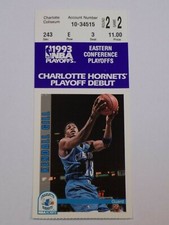 Biglietto Charlotte Hornets New York Knicks NBA Playoffs R2 G4 1993 Patrick Ewing