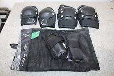 Oxelo SkteBoard/Roller Skate Protector (Ginocchio, Gomito e Guanto) (BLK) TAGLIA S