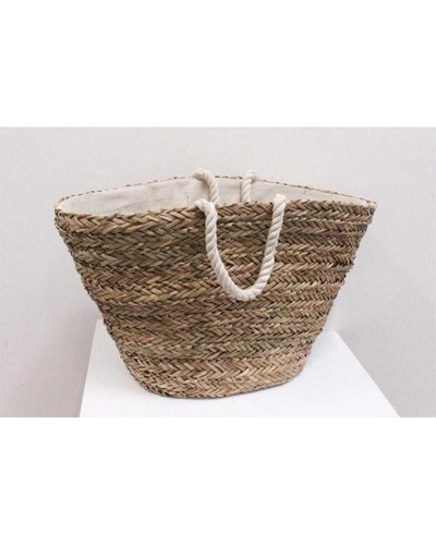 Borsa paglia manico corda - borsa,