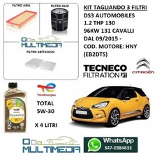 KIT TAGLIANDO 3 FILTRI OLIO