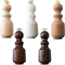 FIOCCO PESO TENDIFUNE IN LEGNO PER TENDA BASTONE MM 35 VARI COLORI