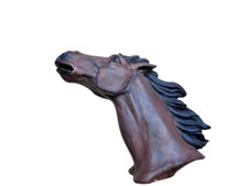 statua testa di cavallo in resina