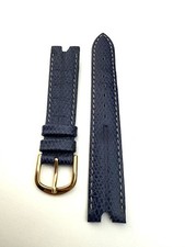 Cinturino LONGINES Rodolphe Originale 16/18mm Blu Pelle Vintage