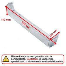 Balconcino Ripiano Portabottiglie 635 x 100 x 110 mm Frigorifero Samsung