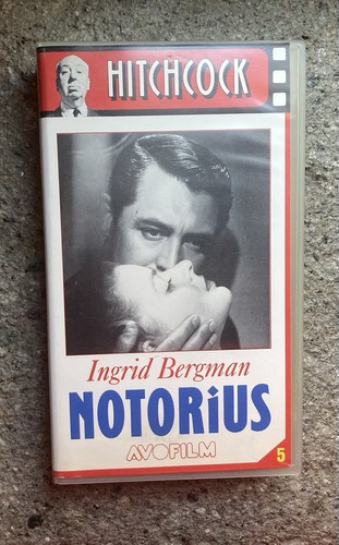 Vhs notorius ingrid bergman - vhs,