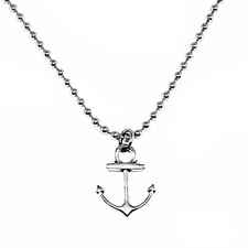 Collana con ciondolo ancora - con,