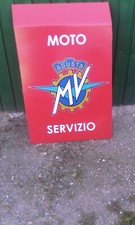TABELLA INSEGNA PUBBLICITARIA MOTO MV CON STRUTTURA IN PLEXIGLASS MISURE 56X88