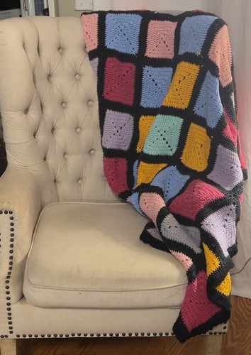 Coperta afgana all uncinetto - coperta, all'uncinetto