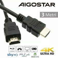 AIGOSTAR CAVO 4K HDMI 2.1 4K@60HZ 4K@120HZ ARC HDR 10 UHD HDTV PS5 PS4 XBOX 3mt