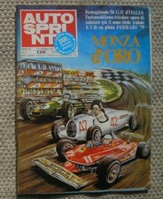 AUTOSPRINT 36 1979 COMPLETO DI INSERTO GP MONZA POSTER RENAULT FIGURINE PILOTI