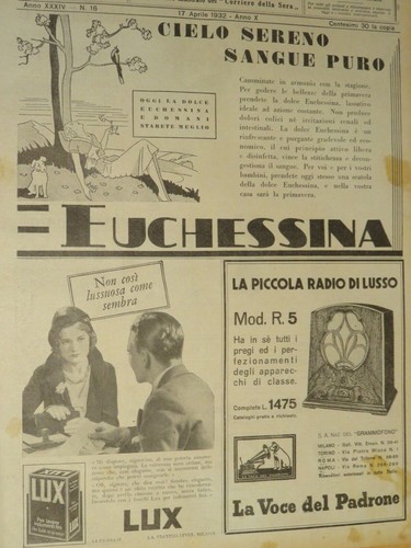 Vecchia pubblicità epoca - pubblicità,