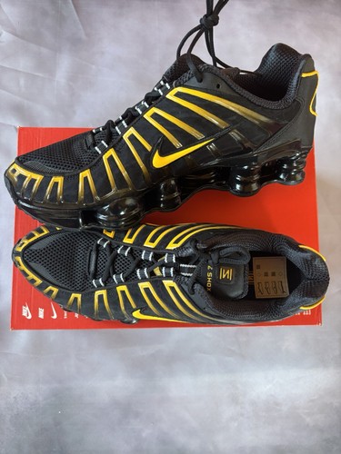Nike shox nero giallo - nike,