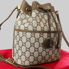 GUCCI Old Gucci borsa a tracolla con coulisse logo GG Supreme donna USATA...