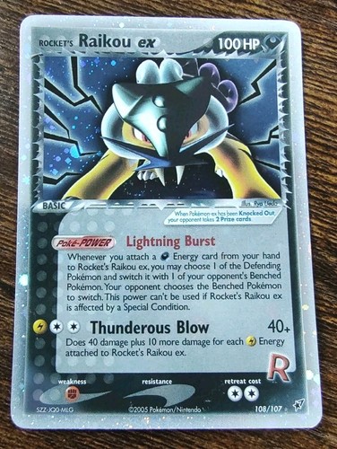 Pokemon rocket raikou - raikou, ex