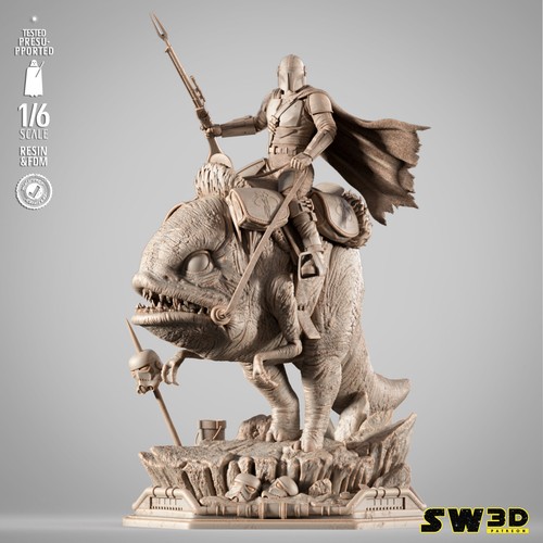 The mandalorian printed - 3d,