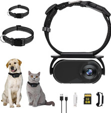 Telecamera Da Collare per Cani Con Scheda SD Da 32 GB, Telecamera Wifi Da Collar
