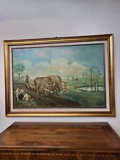 Quadro con scene contadine di