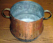  3 Tre pentole di rame antico