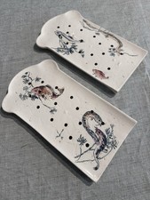 Antica Coppia Piatti Ceramica