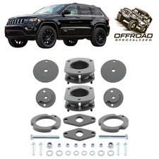 KIT LIVELLAMENTO SOLLEVATORE 2,5" DISTANZIALI AMMORTIZZATORI PER GRAND CHEROKEE WK2 2WD 4WD 2011-2022