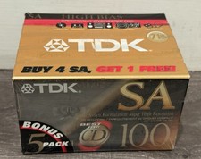 TDK SA 100 5PACK Nastro