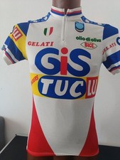 maglia ciclismo vintage team GELATI GIS  CRACKERS TUC LU SEB  TG M