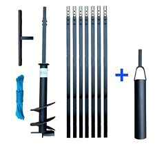 DRILLPARTNER 200/8m+Bailer/ Trivella Trapano per Pozzi Perforatore Manuale