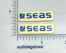 Coppia Distintivi Griglia Altoparlanti Mare Personalizzati Alluminio - Misura Piccola